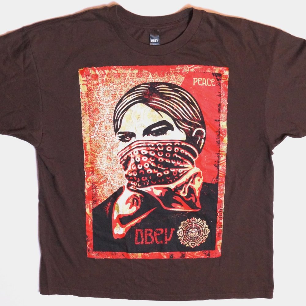 OBEY - Shepard Fairey Zapatista Woman Tee Mens XXL